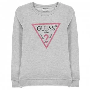 Guess Logo Sweatshirt - Grey Marl M90