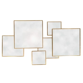 Gold Framed Multi Mirror - Square