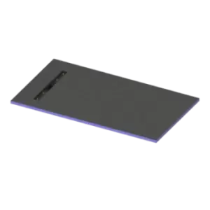 Blue Rectangular Wet Room Shower Tray with End Waste Position 1600 x 900mm - Live Your Colour