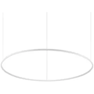 Idealluxlighting - Ideal Lux oracle Slim dali Dimmable Round 150cm Integrated LED Pendant Ceiling Light White, 3000K