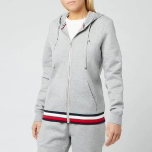 Tommy Hilfiger Womens Heritage Zipthrough Hoodie - Light Grey Heather - M