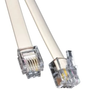 RJ11 (M) to RJ11 (M) 20m White OEM Cable