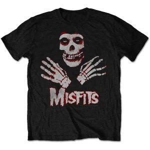 Misfits - Hands Unisex Small T-Shirt - Black