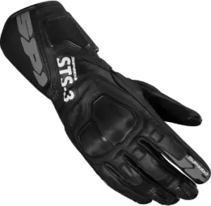 Spidi STS-3 Ladies Motorcycle Gloves, black, Size XS for Women, black, Size XS for Women