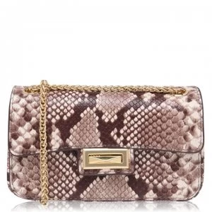 DKNY Jojo Snake Small Fold Over Cross Body Bag - Natural NAT