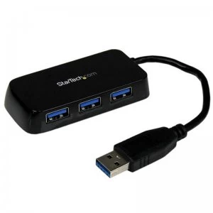 StarTech Portable 4 Port SuperSpeed Mini USB 3.0 Hub