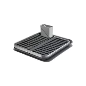 OXO Good Grips Aluminum Fold Flat Dish Rack, Grey