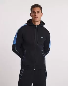 BOSS Navy Zip Through Hoodie Tracksuit