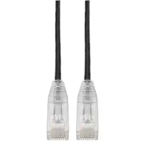 Tripp Lite N201-S06-BK Cat6 Gigabit Snagless Slim UTP Ethernet Cable (RJ45 M/M) PoE Black 6 ft. (1.83 m)