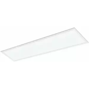 Loops - Flush Ceiling Panel Light White Rectangle Tile 40W Built in LED 4000K