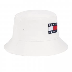 Tommy Jeans Mens Heritage Bucket Hat - White