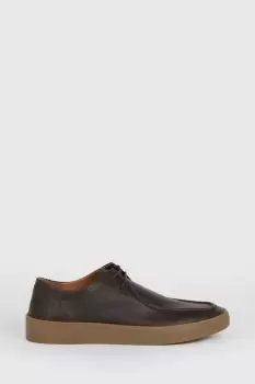 Dark Brown Lace Up Derby Trainers