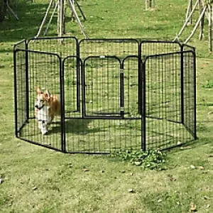 PawHut Heavy Duty Pet Playpen 80 x 100 cm