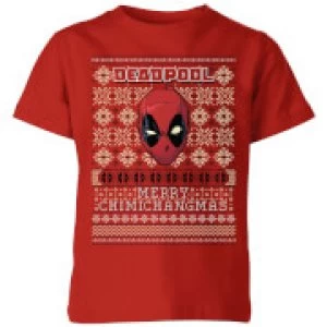 Marvel Deadpool Kids Christmas T-Shirt - Red - 5-6 Years