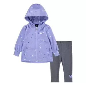 Nike Therma Zip Hoodie and Leggings Set Baby Girls - Purple