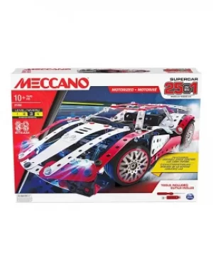 Meccano 25-in-1 Motorized Supercar Kit