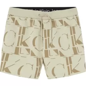 Calvin Klein Jeans Logo Aop Hwk Short - Green