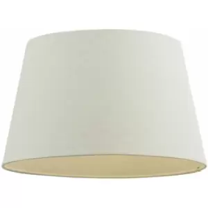 Loops - 14' Inch Round Tapered Drum Lamp Shade Ivory Linen Fabric Cover Simple Elegant