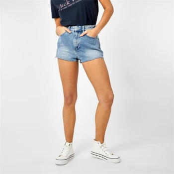 Jack Wills Finchley Denim Shorts - Mid Indigo