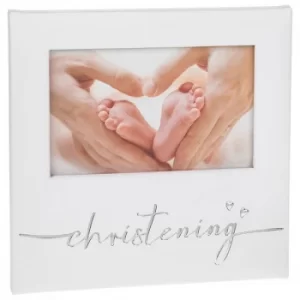 Modern Script Christening Frame 6x4