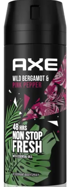 Axe Wild Fresh Bergamot and Pink Pepper Deodorant 150ml