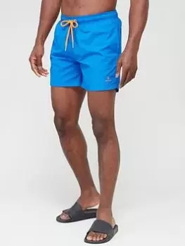 GANT Small Logo Swim Shorts - Blue , Bright Blue, Size 4XL, Men