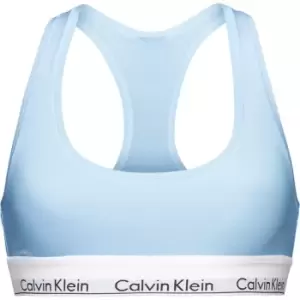 Calvin Klein Cotton Logo Bralette - Blue