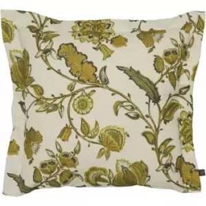 Prestigious Textiles Kenwood Floral Print Cushion Cover, Ochre, 50 x 50 Cm