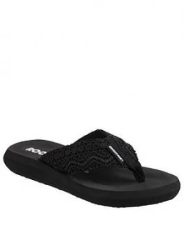 Rocket Dog Spotlight Lima Flip Flop - Black, Size 3, Women