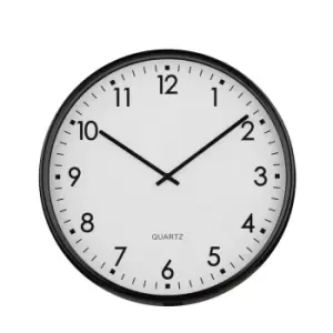 Interiors by PH Black Metal Sleek Rim Wall Clock