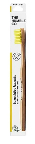 Humble Brush Adult Soft Yellow Toothbrush