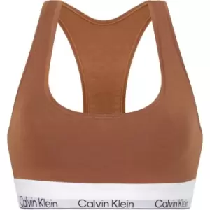 Calvin Klein Modern Cotton Logo Bralette - Brown