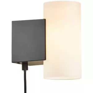 Nordlux Mona LED Dimmable Wall Lamp Black/White, 2700K