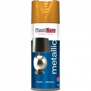 Plastikote Metallic Aerosol Spray Paint Copper 400ml