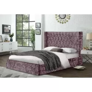 Eniya Bed King Crush Velvet Pink