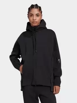 adidas Mission Victory Loose Fit Full-zip Hoodie, Black, Size 2Xs, Women