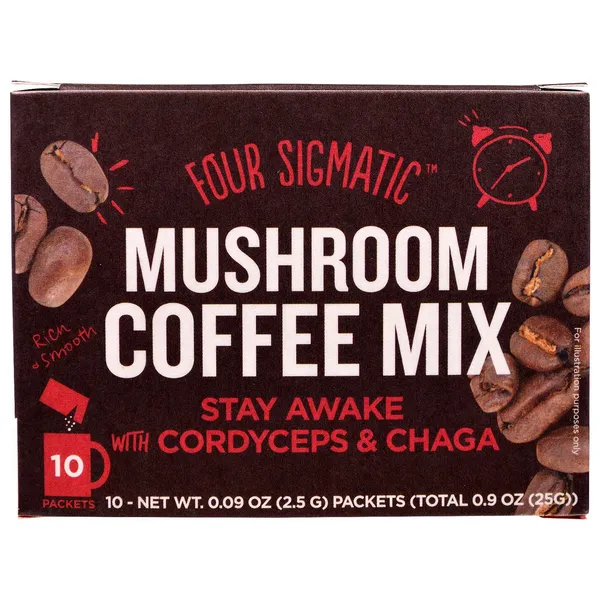 Four Sigmatic Mushroom With Corduceps & Chaga Coffee 10 Sachets