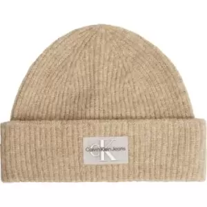 Calvin Klein Jeans Neutral Mono Beanie - Beige