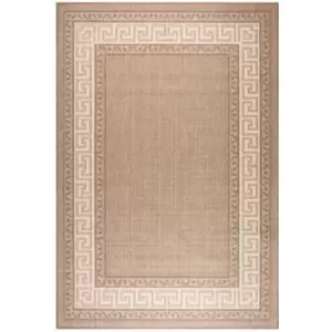 Oriental Weavers Greek Key Flatweave Brown Rug - 160 x 225cm