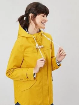 Joules Coast Waterproof Jacket - Yellow, Size 18, Women