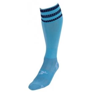 PT 3 Stripe Pro Football Socks LBoys Sky/Navy