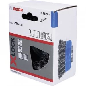 Bosch Accessories X-LOCK pot brush 75 mm, cable-coated steel wire 2608620726