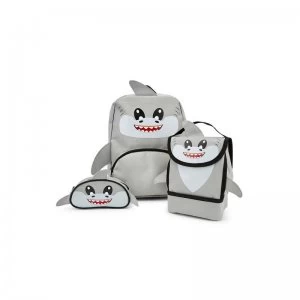 Baby Animal Shark Backpack&#44 Lunchbag and Pencil Case Set