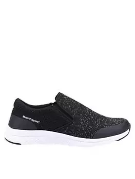 Hush Puppies Robbie Trainer, Black, Size 9, Men