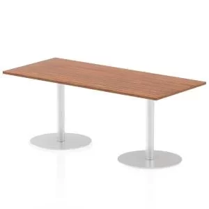 Italia Poseur Table Rectangle 1800800 Top 725 High Walnut