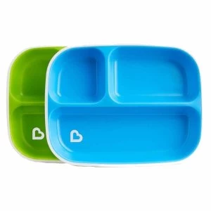 Munchkin Splash Divider Plates Green/Blue