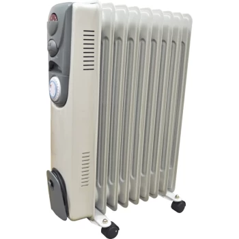 Oil Filled Radiator 9 Fin 2KW Timer + 3 Settings