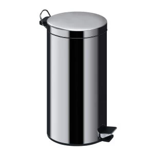 Premier Housewares 30L Pedal Bin - Silver