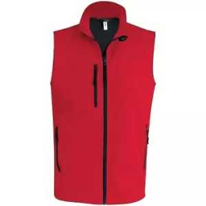 Kariban Mens Quilted Lightweight Down Bodywarmer (XXL) (Red)