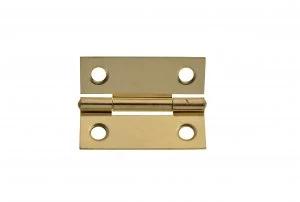 Wickes Butt Hinge - Brass 51mm Pack of 2